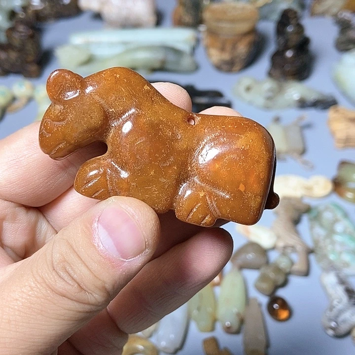 和田玉未镶嵌颈饰137