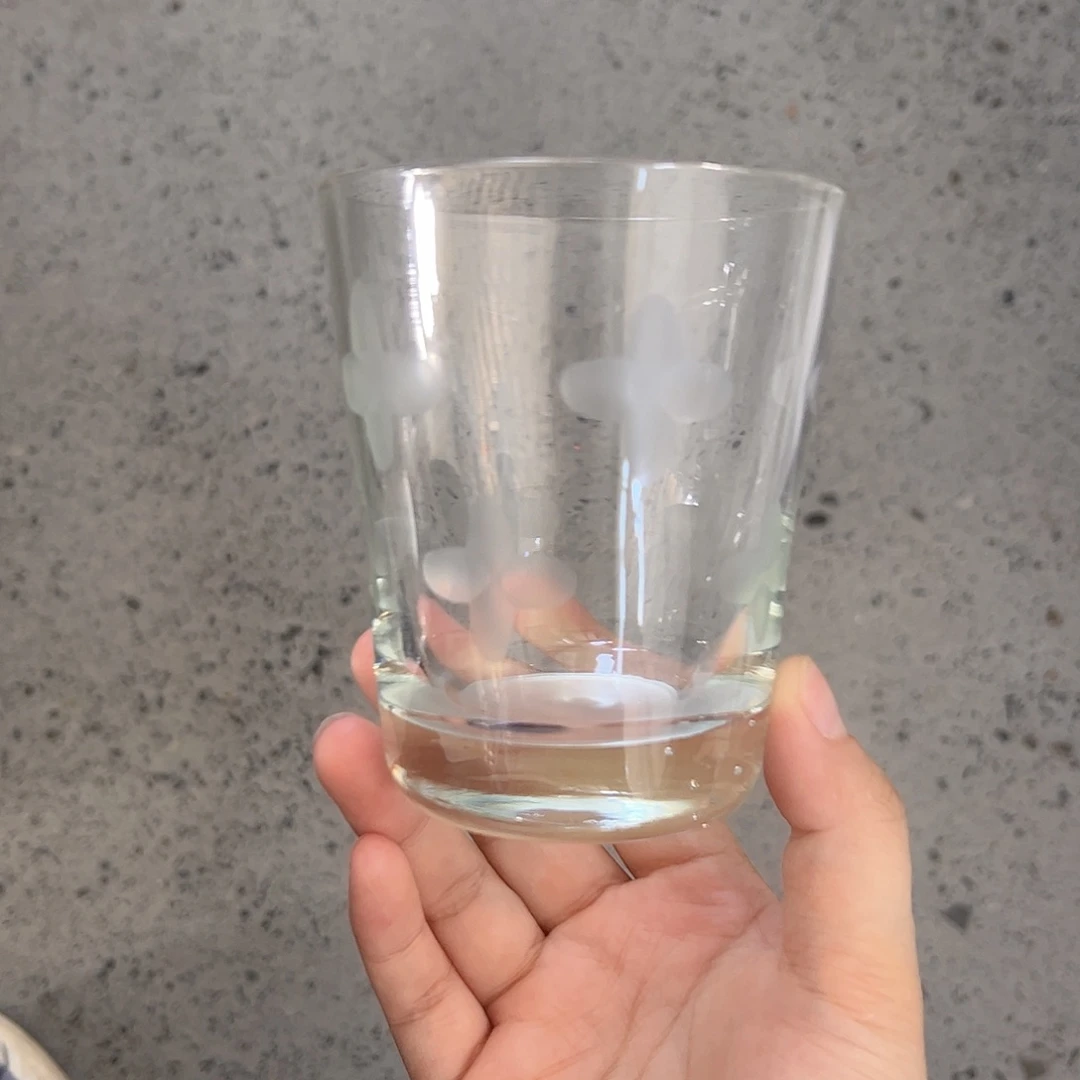 水晶玻璃高脚款微瑕一个