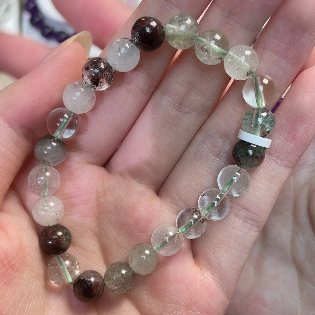 水晶手串未镶嵌幽灵手串yl1455 179号