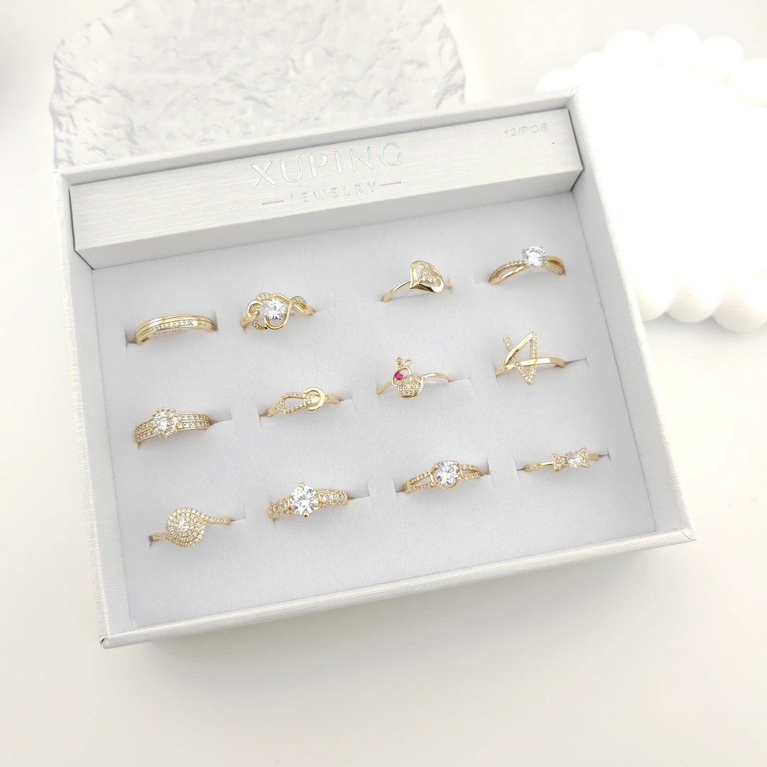 XUPING/旭平首饰 合金合成锆石戒指 【潘生福利】 GDM  XPR071103