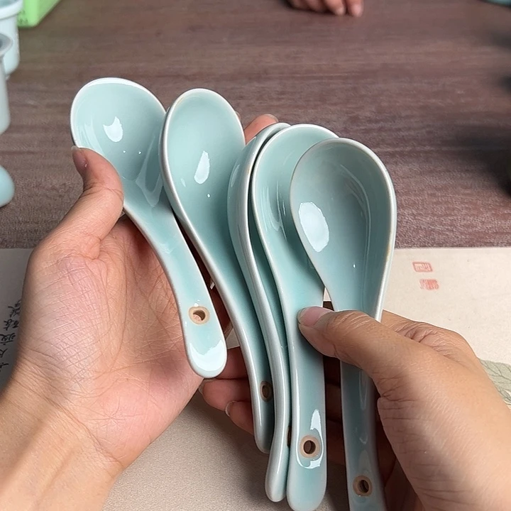 龙泉云间青瓷小米茶器