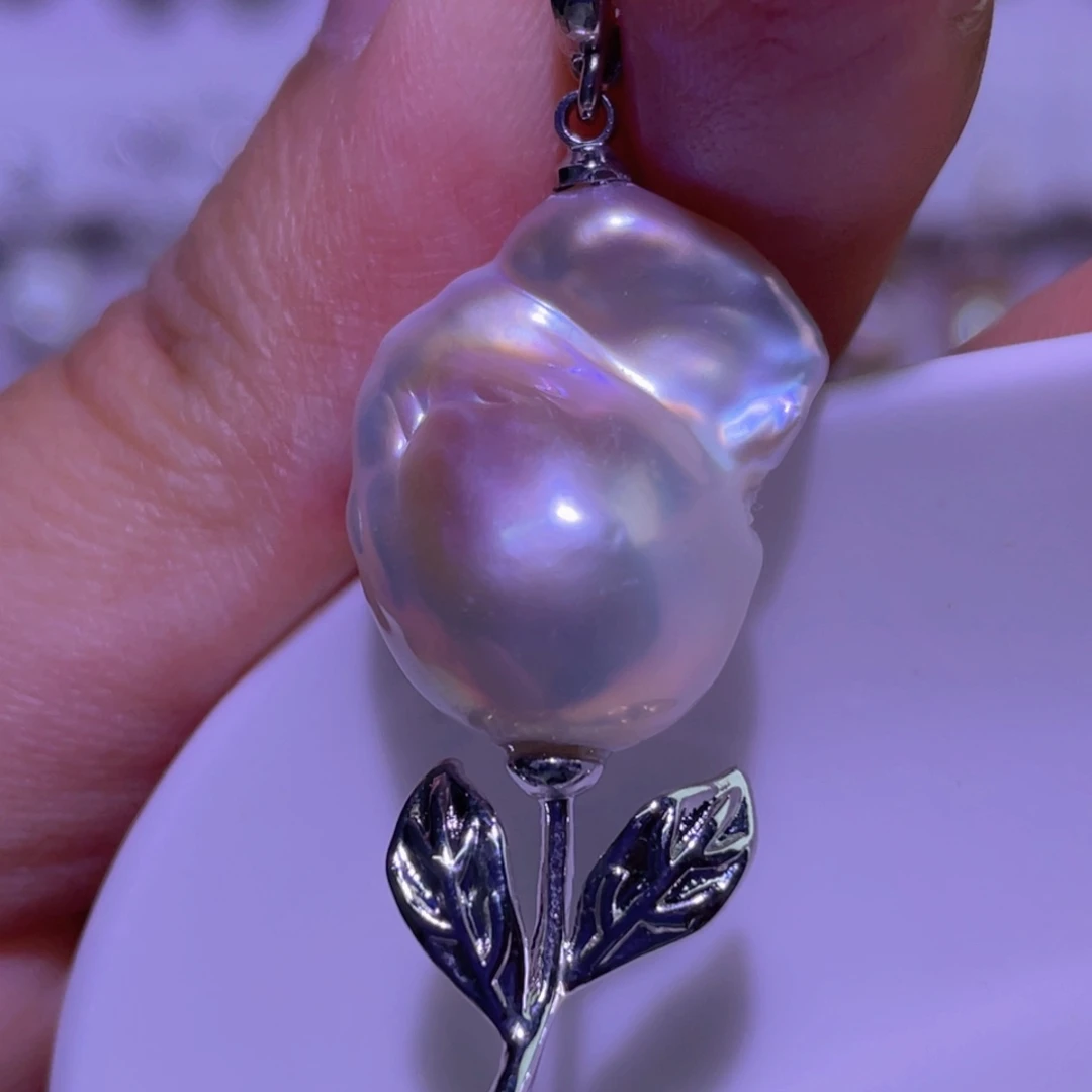 淡水珍珠未镶嵌天然淡水珍珠吊坠