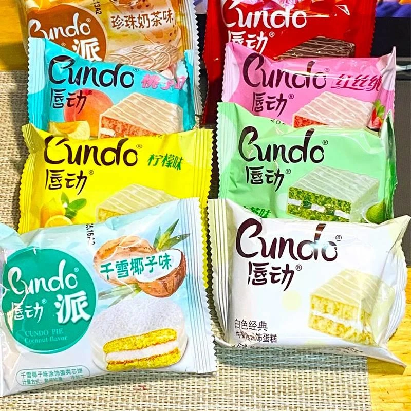 唇动蛋糕新品哈密瓜味巧克力涂饰夹心面包整箱早餐糕点休闲零食品