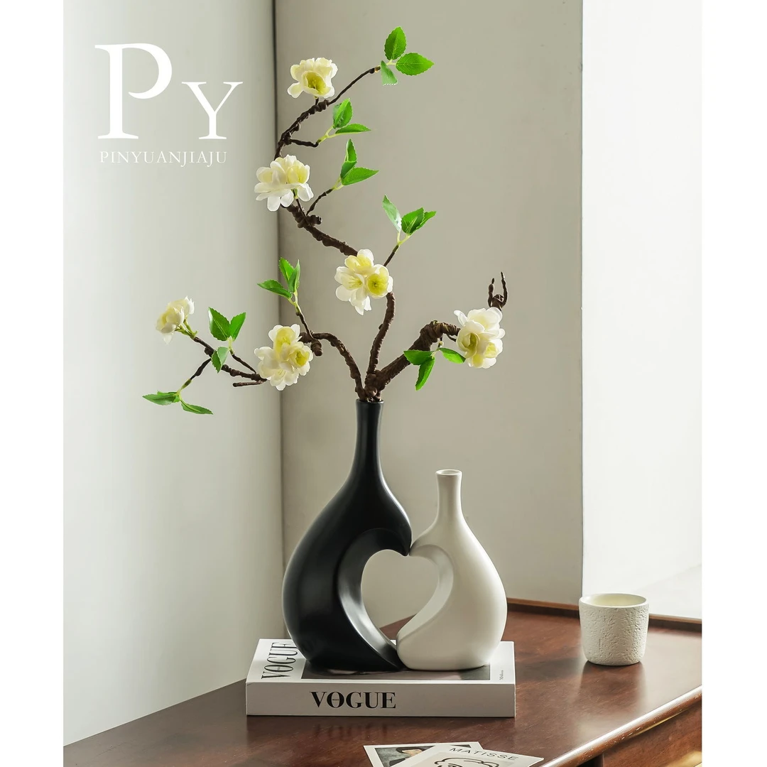 新疆西藏包邮北欧现代大象花瓶摆件仿真花高档家居玄关装饰品客厅