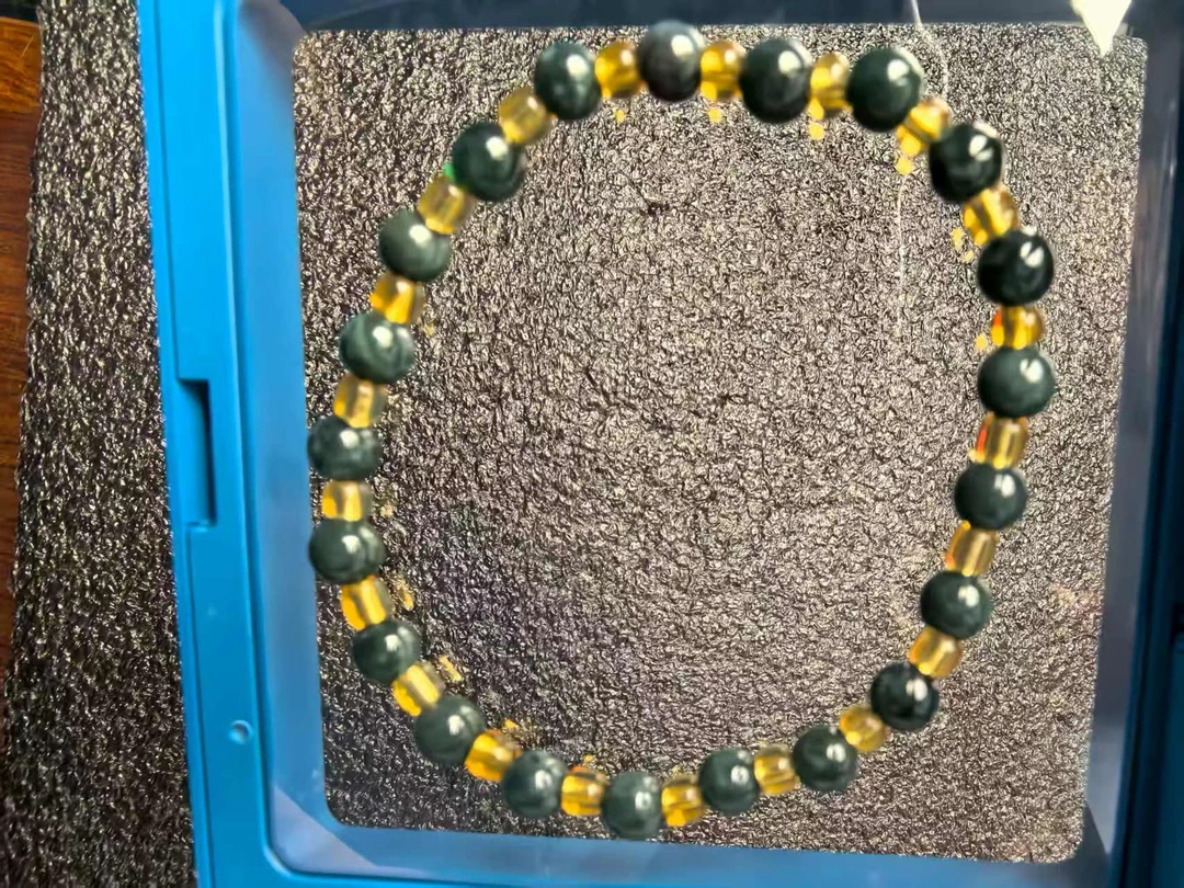 062金彩翠珠翡翠天然玉石手串多样性发其一