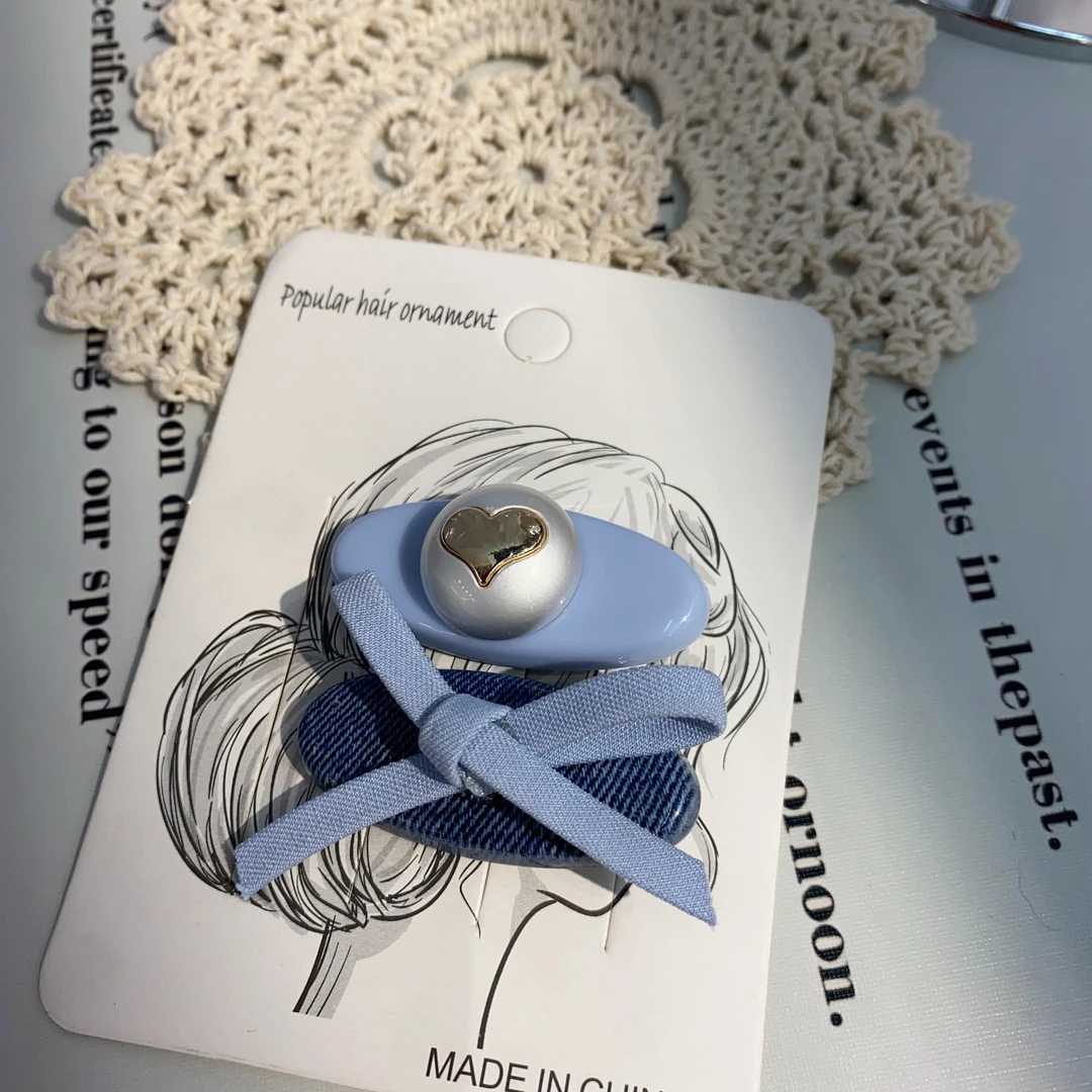 A89新款蓝色AB版一对鸭夹