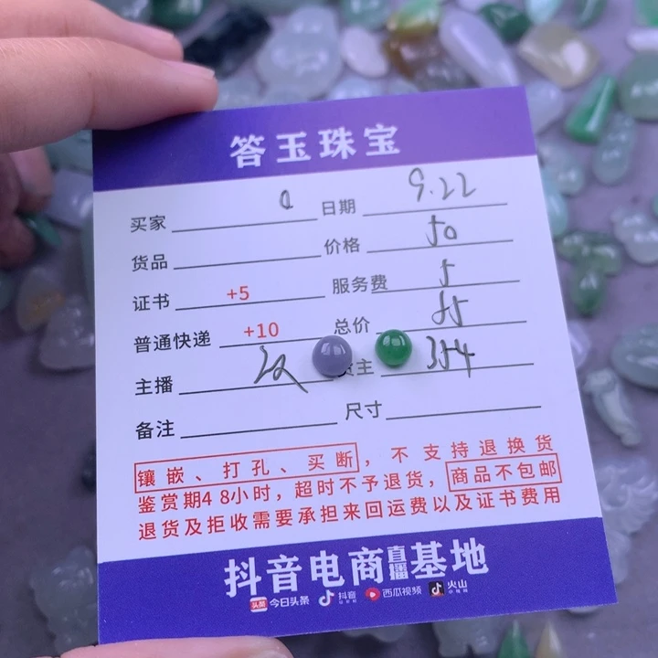 颈饰未镶嵌翡翠o