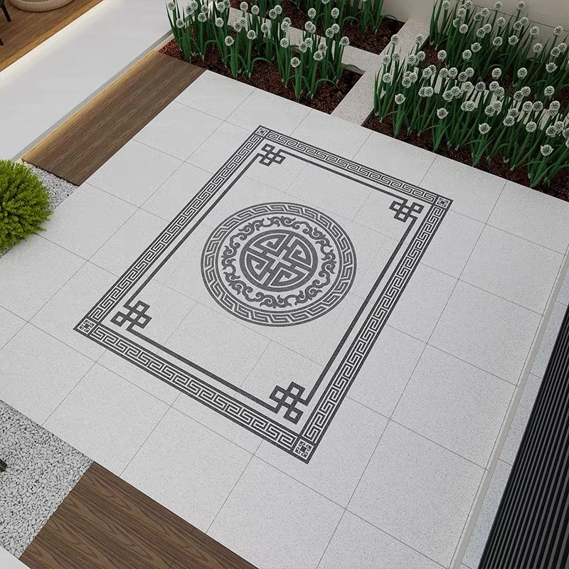 门厅地砖户外防滑庭院砖地铺石拼花砖室外阳台门庭地砖院子地砖