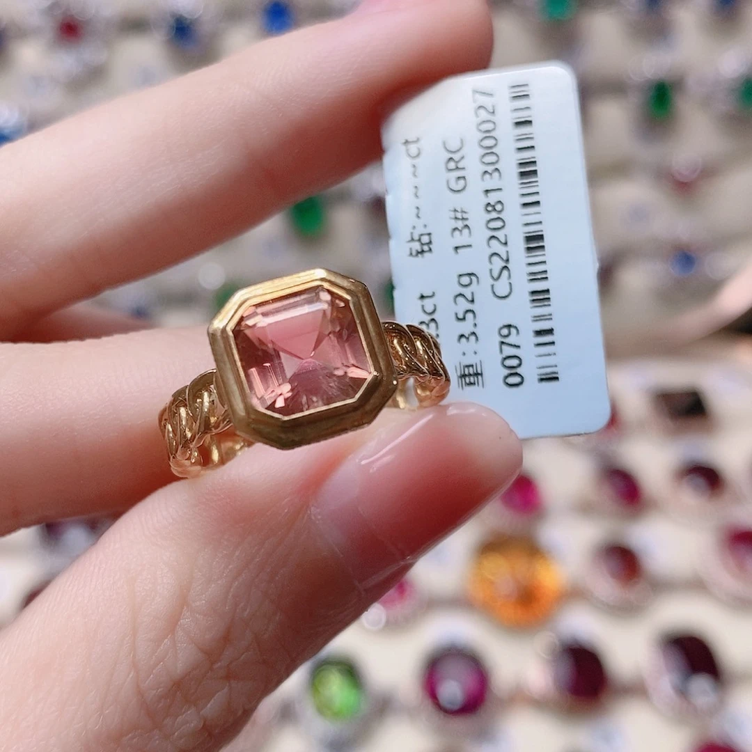 碧玺戒指18K金镶嵌h****陈