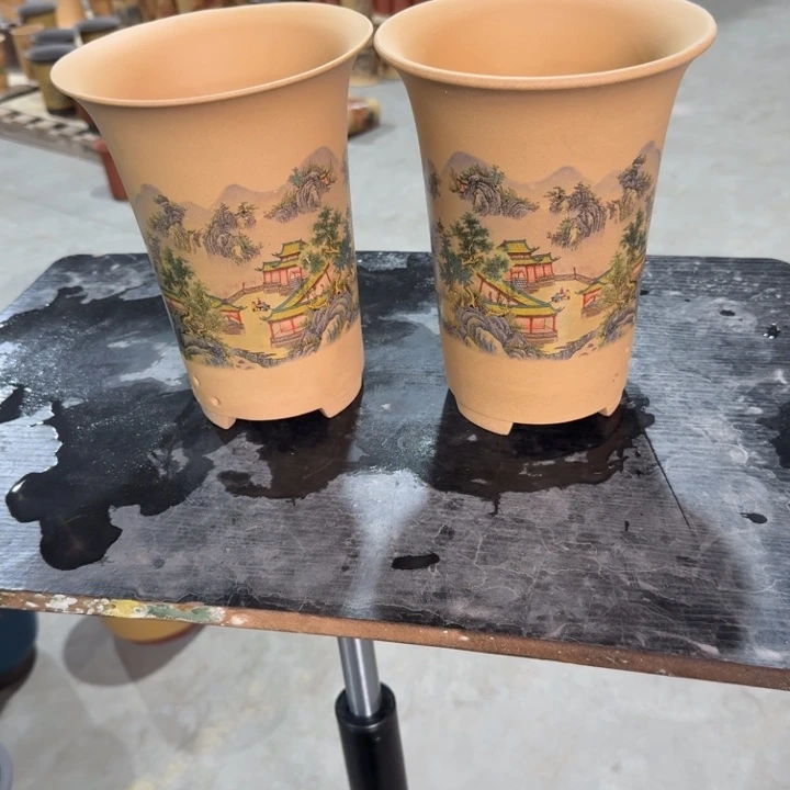紫砂紫砂花盆破损补发高度22口径17俩只