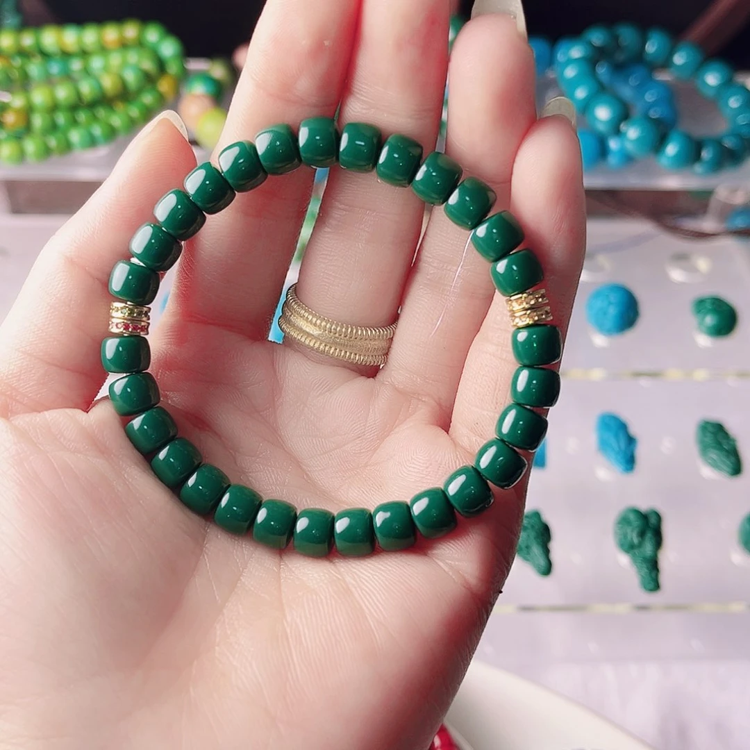 石材卡7加尺寸的老形手串