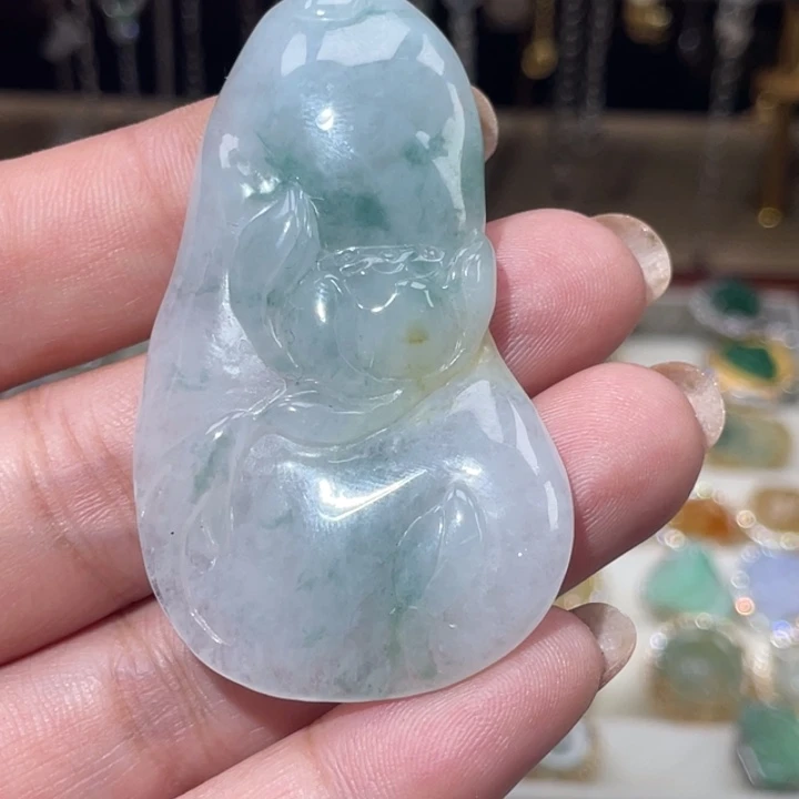 翡翠未镶嵌颈饰天然翡翠