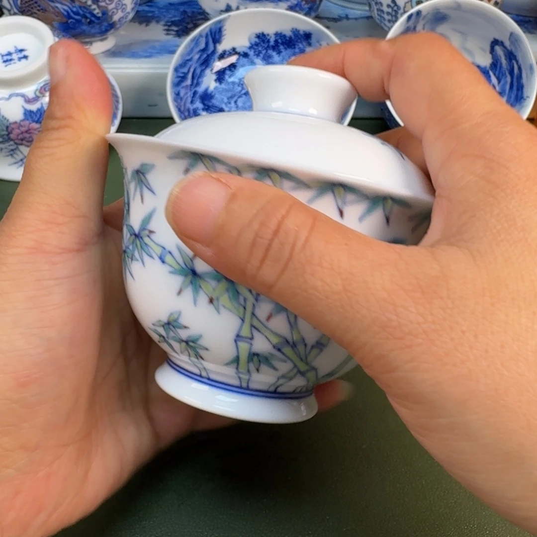 陶景德镇纯手绘茶具圆圆234