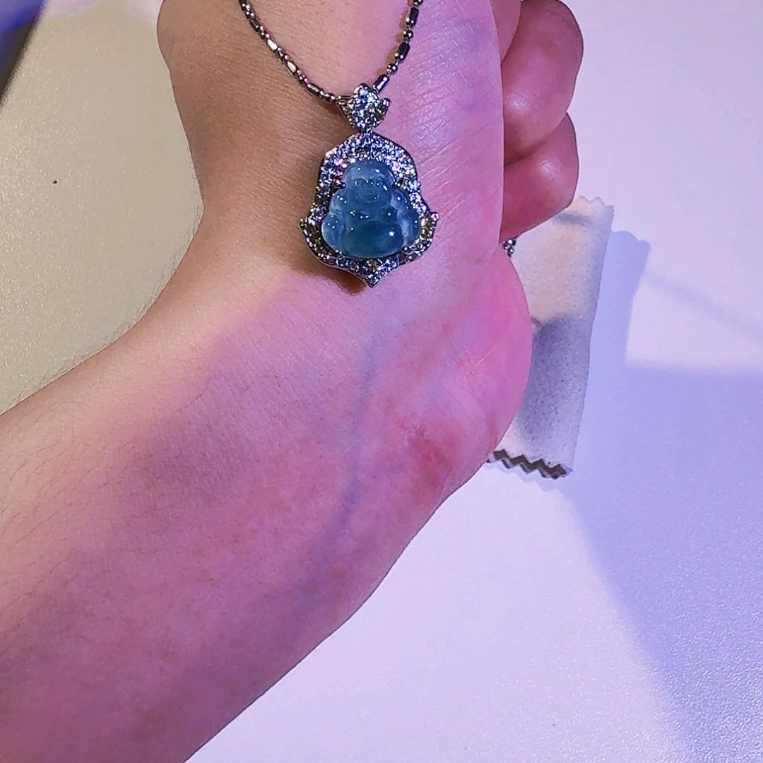 翡翠未镶嵌颈饰天然翡翠吊坠项链