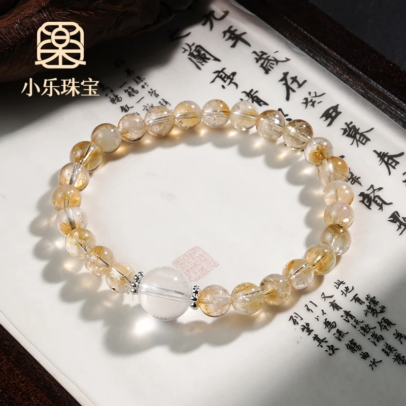 原创设计款黄塔晶单圈手链多样性发一-10733