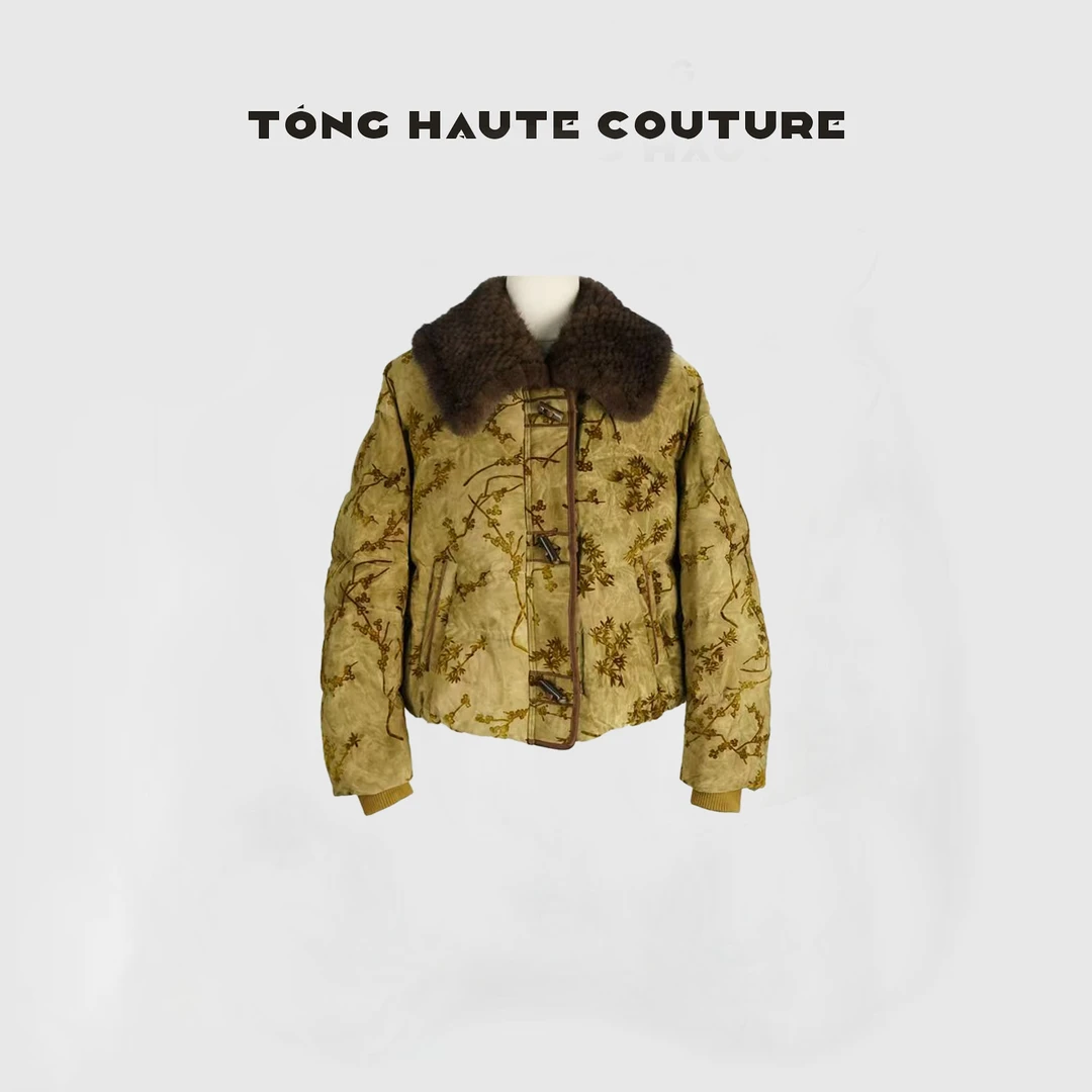 【枭序】冬季新国标90白鹅绒拼接皮毛一体鹅绒服 YW711