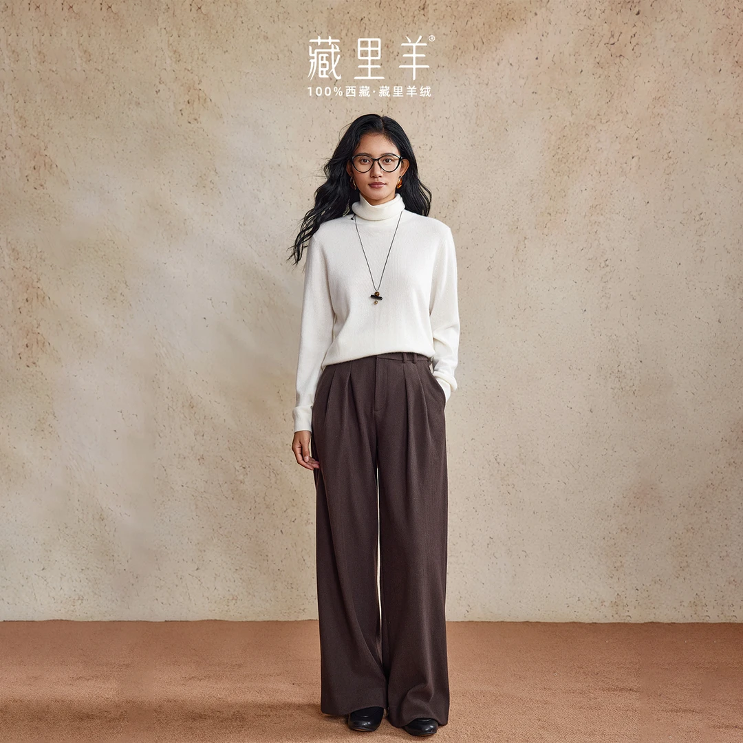 藏里羊珍藏版【原种羊】“云柔雾感”必囤升级亲肤版高领羊绒衫M1816