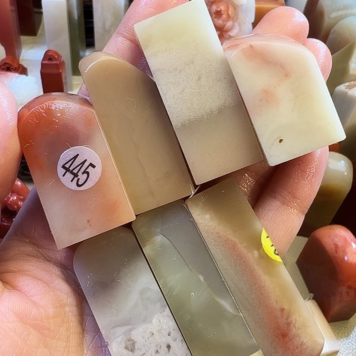 印石寿山石七个一组