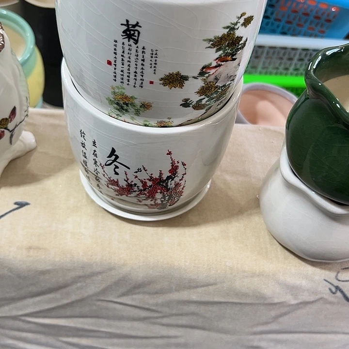 微瑕陶瓷花盆满9.9发