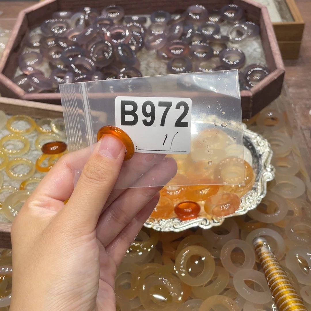 玛瑙/玉髓未镶嵌戒指972