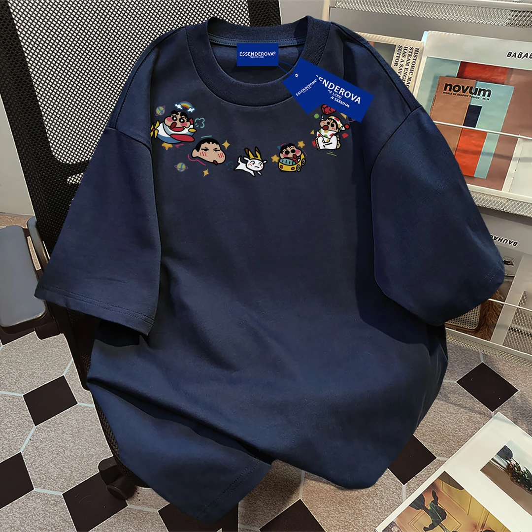 100%纯棉2026简约设计感字母印花短袖女美式潮牌t恤夏季百搭上衣