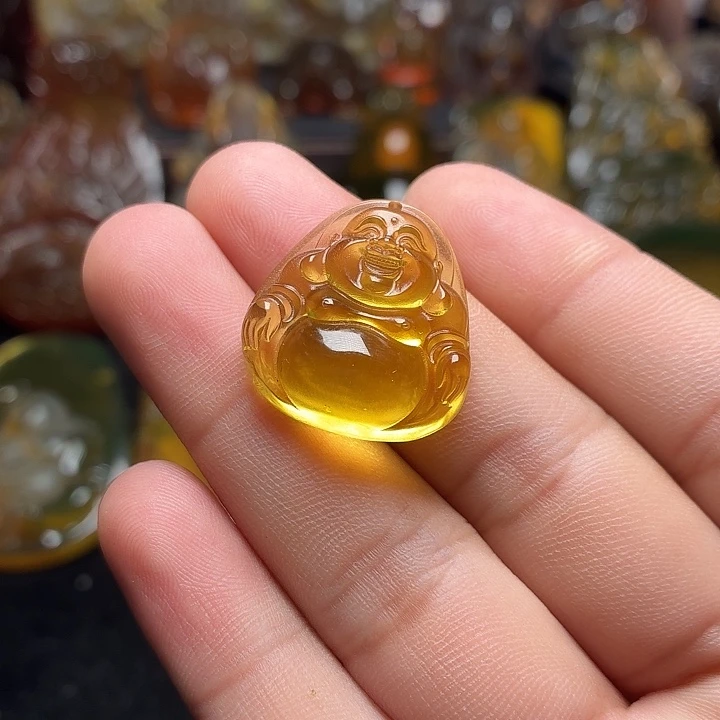 琥珀未镶嵌颈饰07