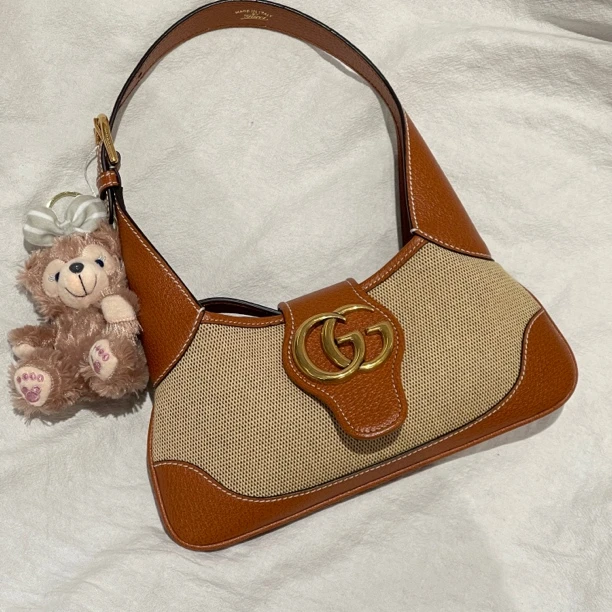 99新 GUCCI/古驰 Gucci 新款 hobo 焦糖色