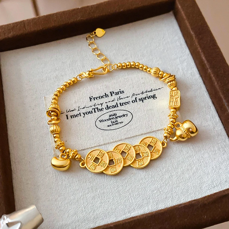 铜合金合成锆石手链 LZ-5502 新中式葫芦手链