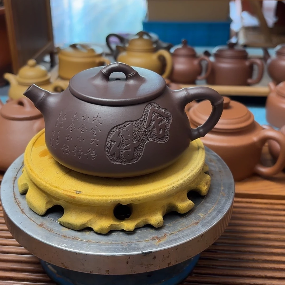 茶壶紫砂半手工制作