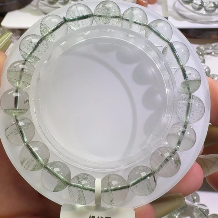 未镶嵌水晶手链巴西绿幽灵10mm