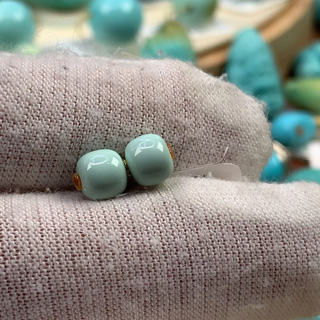 绿松石未镶嵌珠宝奇石6mm