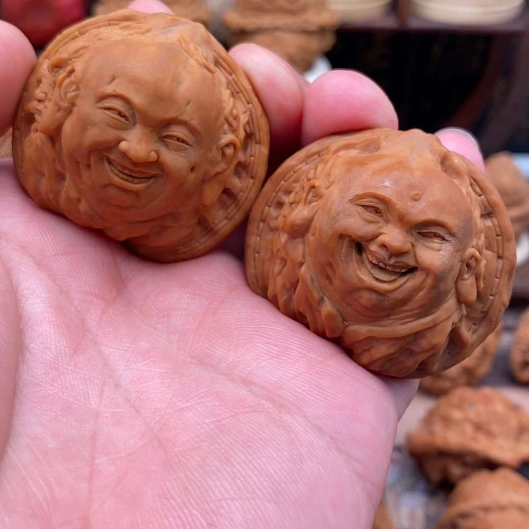 核桃把件五子弥勒