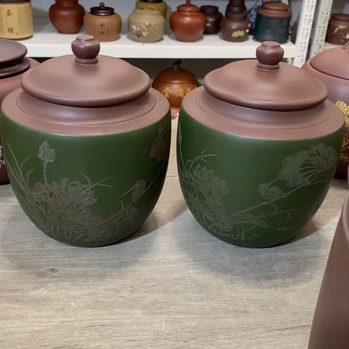 紫砂茶叶罐虎醒茶罐