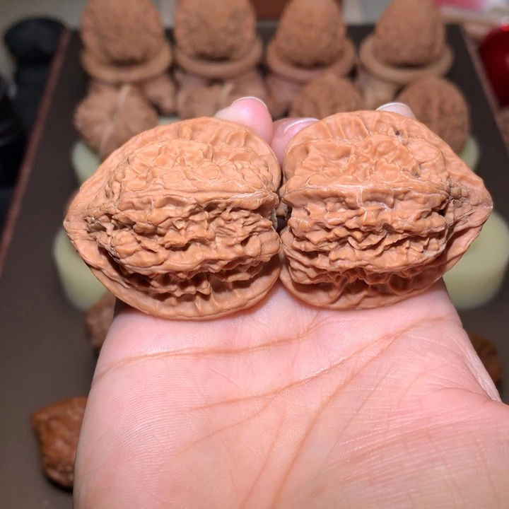 核桃文玩核桃把件火焰马蹄