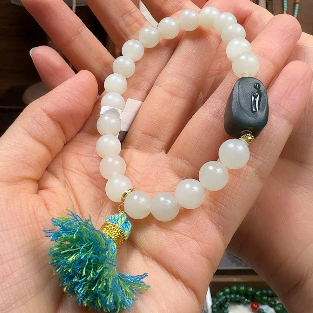 和田玉未镶嵌手链