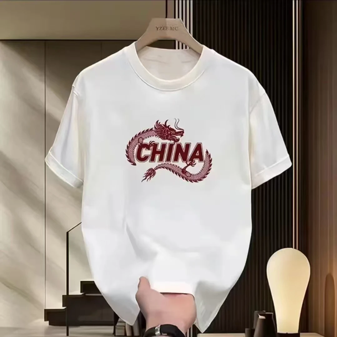 2025潮牌印花男女同款百搭夏季休闲潮流男女士T恤时尚圆领半袖