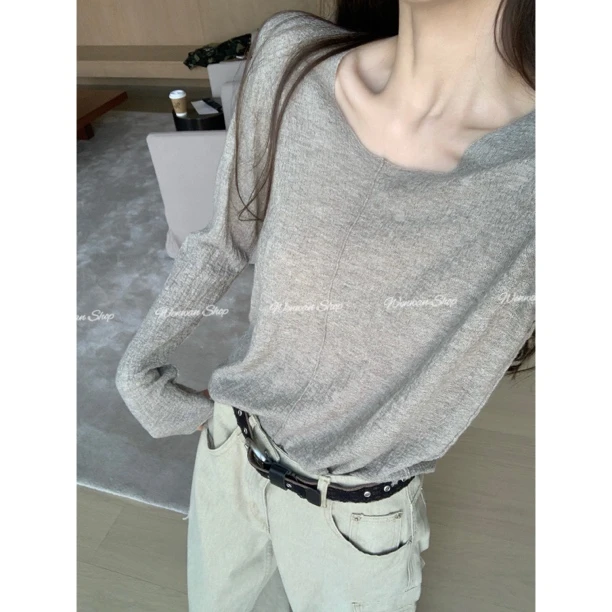 【Lux系列】温柔风简约大气薄款微透气质T恤