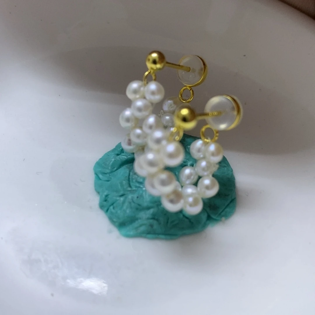 T***T合金耳钉淡水珍珠