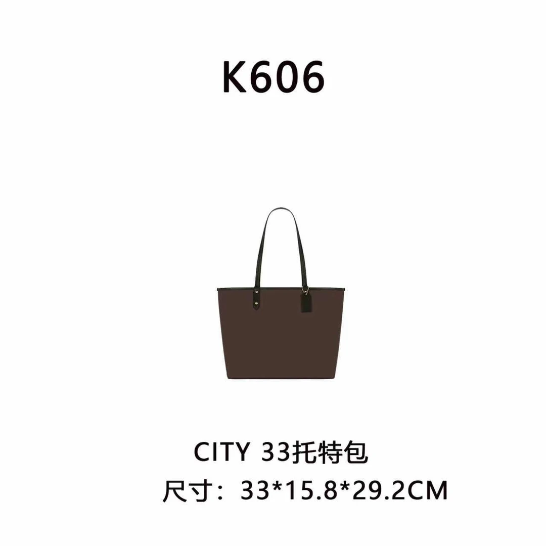 【K606】CITY 33托特 按编号拍（尺寸33*15.8*29.2CM）新款黑老花