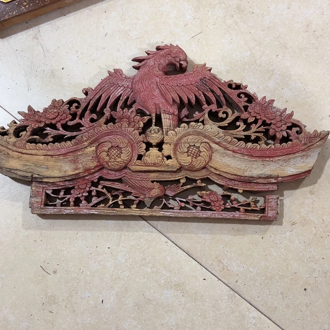 巴***1香榧木木雕.花板.家具.古建构件.卡子花.结子