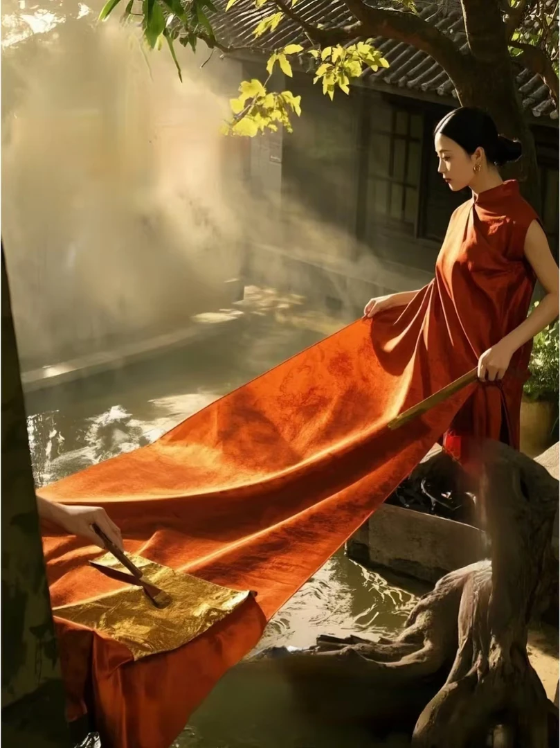 真丝香云纱 不含一粒化纤