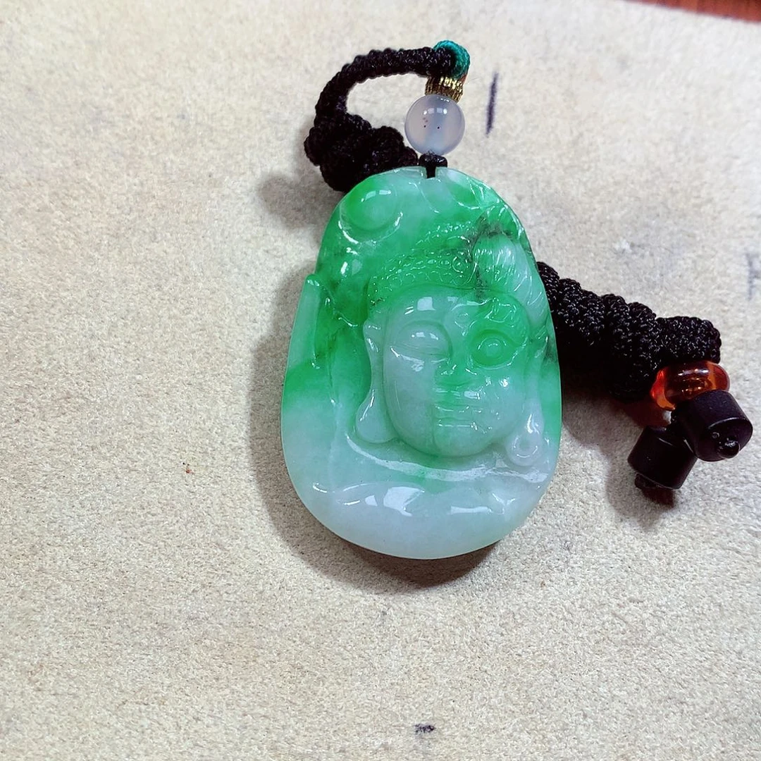 颈饰未镶嵌翡翠缅甸翡翠