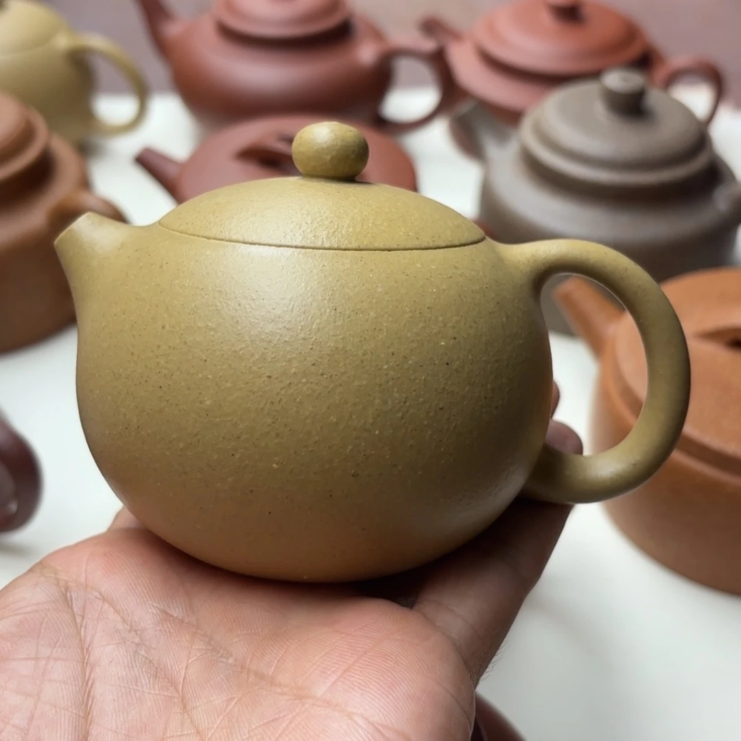 茶壶紫砂西施壶梨皮绿泥200CC