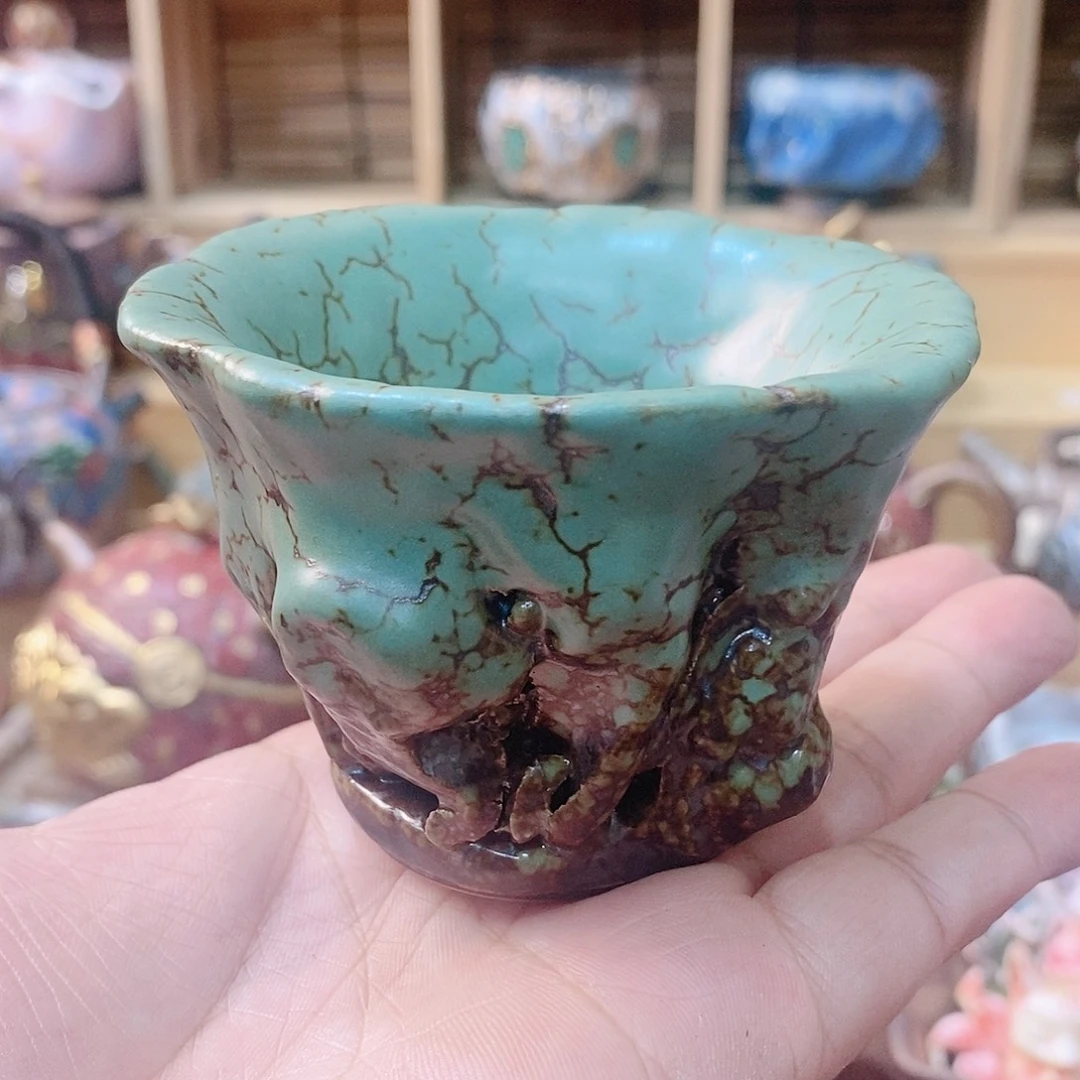 粗陶志野柴烧茶器