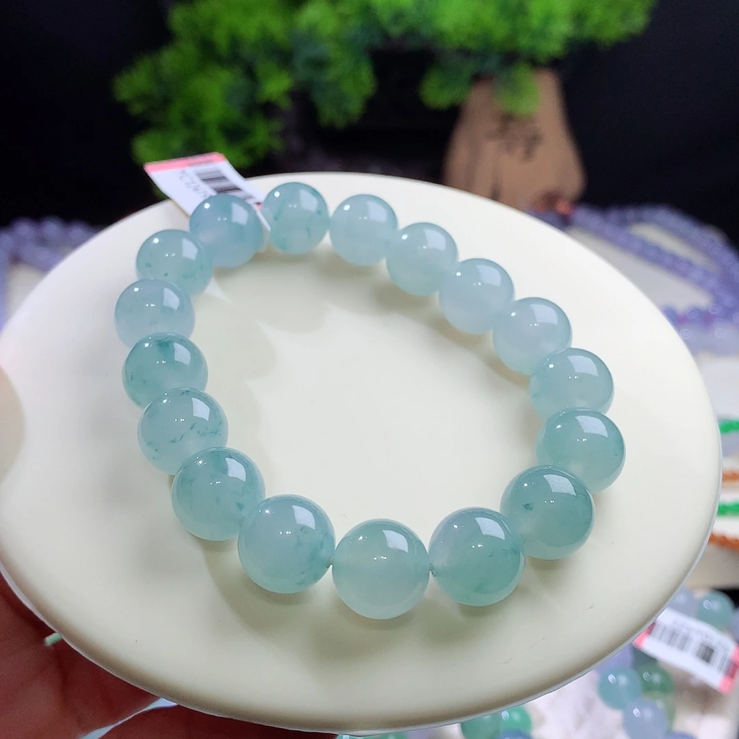未镶嵌手串翡翠卡12mm