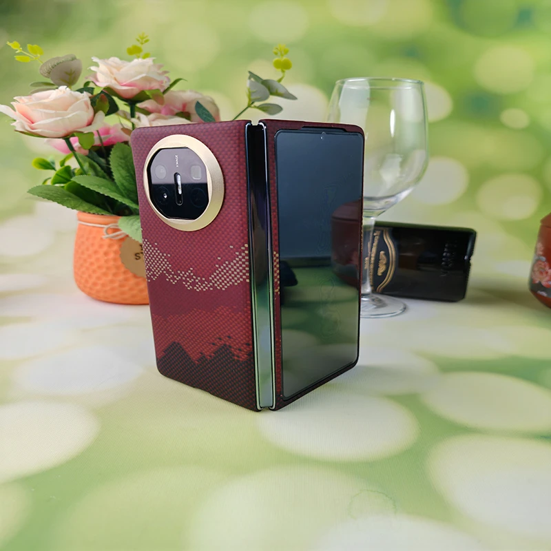 适用华为X5凯夫拉芳纶纤维手机壳优品磁吸超轻薄高档裸机手感商务