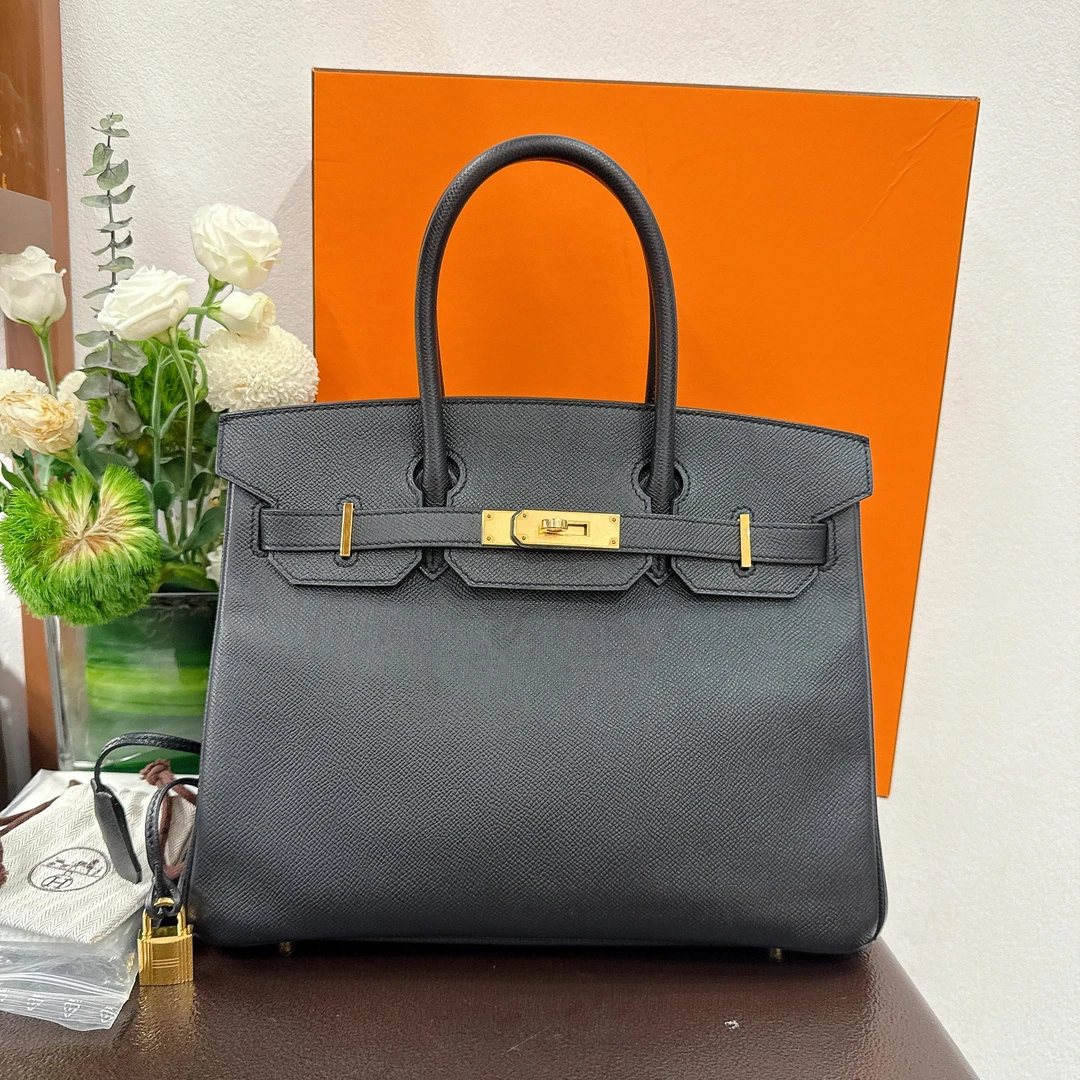 99新 Hermes/爱马仕 98新/Birkin30/黑金/X刻/J0247-2R