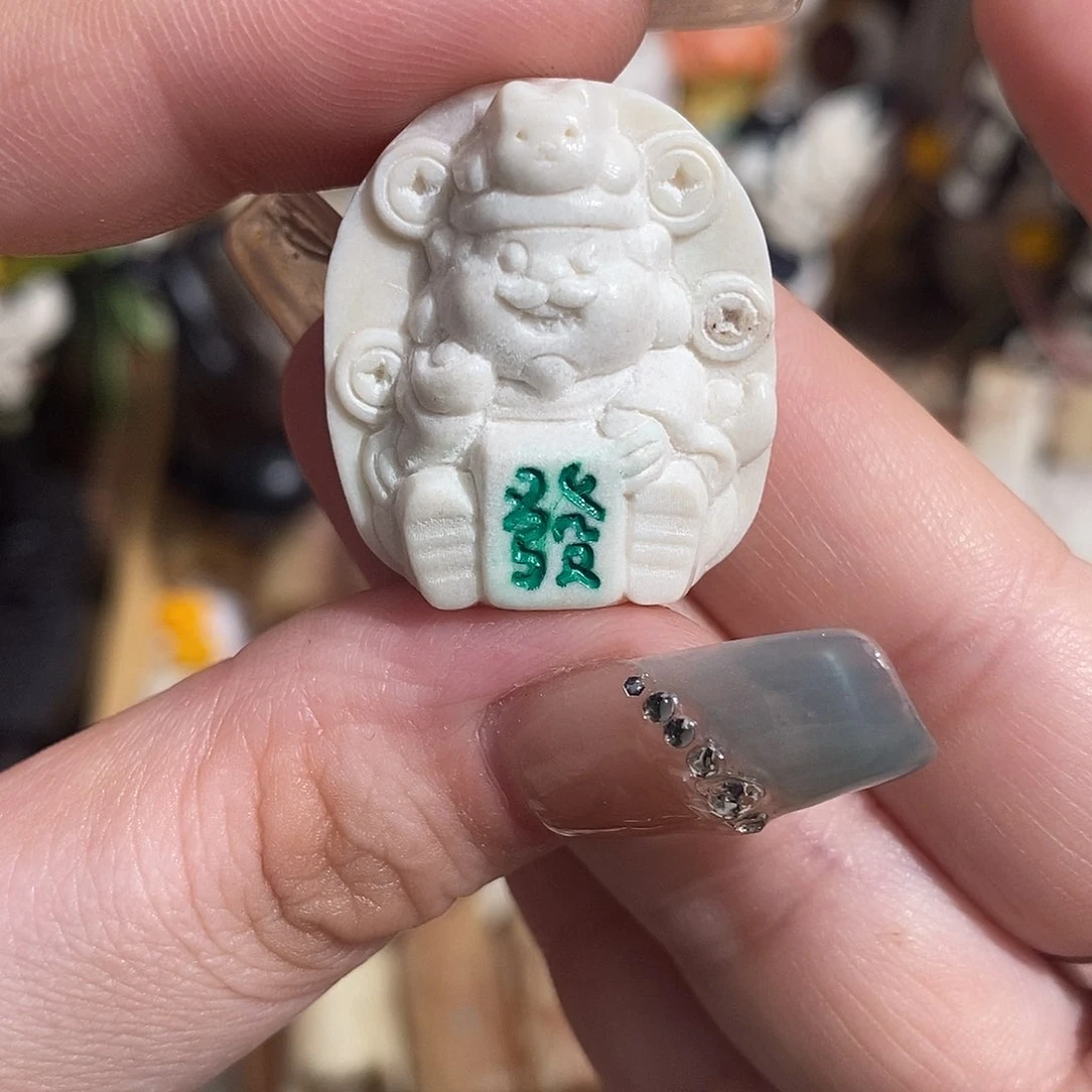 把件鹿骨M28财神替换