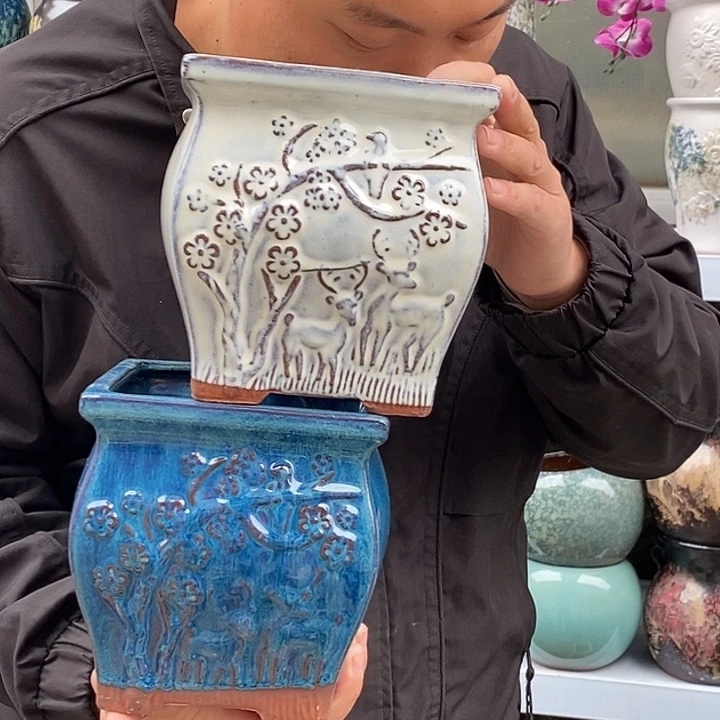 紫砂花盆口151高16福利