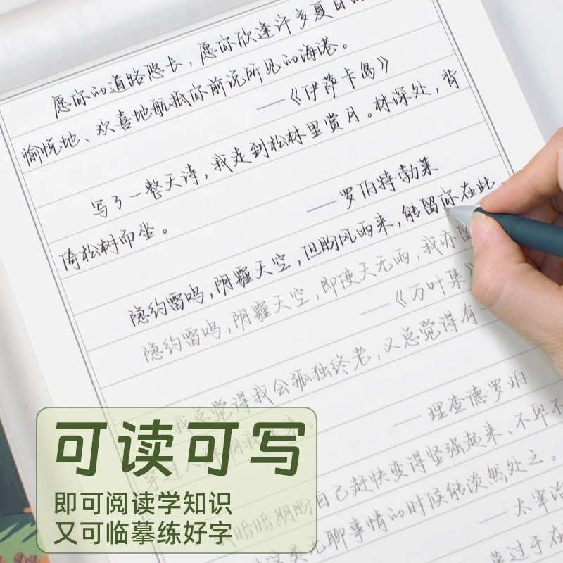 字帖女生简约大气行楷楷书行书成人奶酪体练字连笔练字帖临摹练习